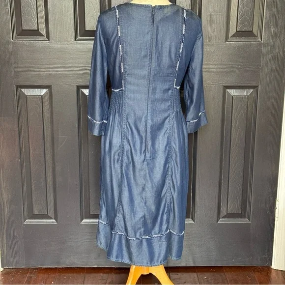 Marks & Spencer Collection Embroidered MIDI Dress 10 - Picture 9 of 15